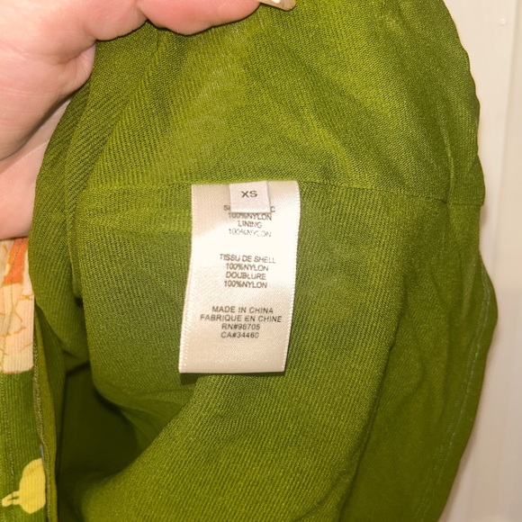 Rebecca Taylor green cream flower maxi dress - Picture 6 of 11